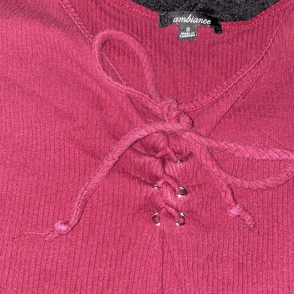 Maroon ambiance bodysuit size small - Picture 4 of 5